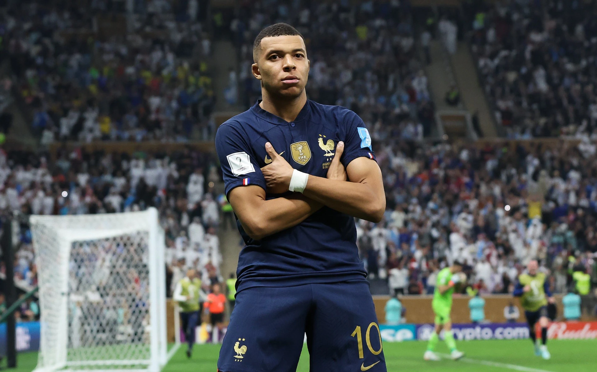 Kylian Mbappé winning the Golden Boot at Qatar 2022 World Cup